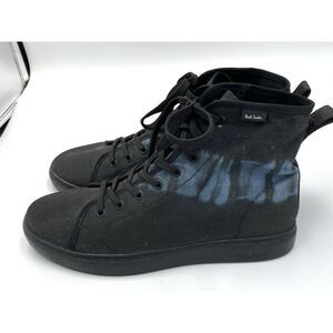 Paul Smith Men's High‎ Top Canvas Cloud Sneakers Black Size 11